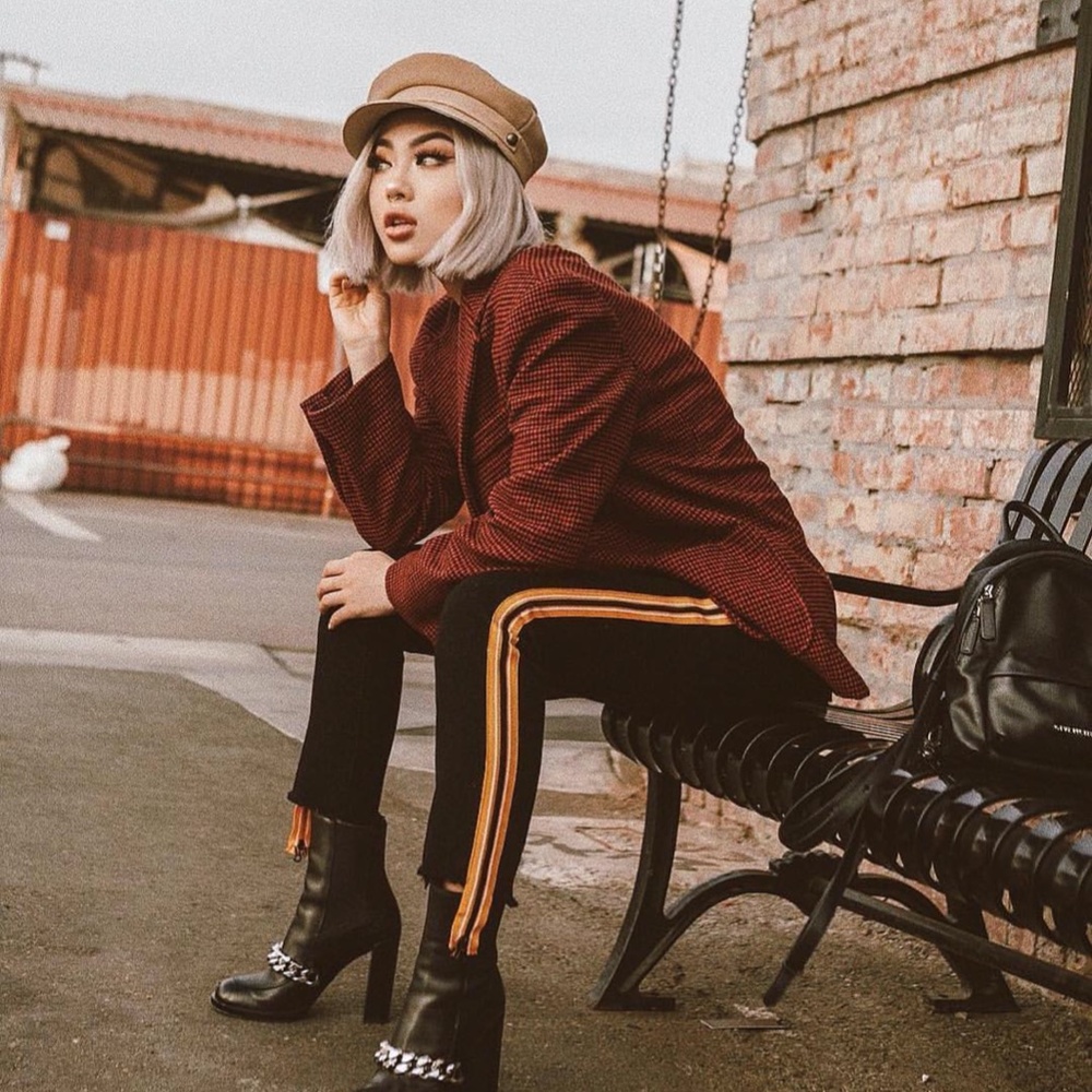 CARMAR Black & Orange Novelty Side Zip Mia Jean-24